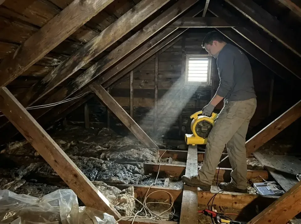 attic-water-damage-drying-proc-007 — frequently asked questions, Emergency Water Extraction & 24/7 Flood Response in East Ru…